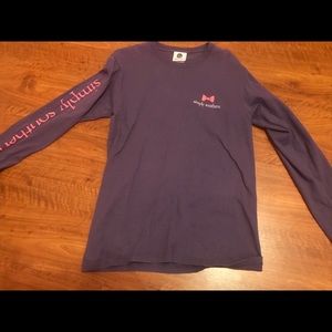 Simply southern long sleeve breast cancer tee